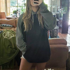 DC Shoe Co. Blue and Gray Colorblock Hoodie